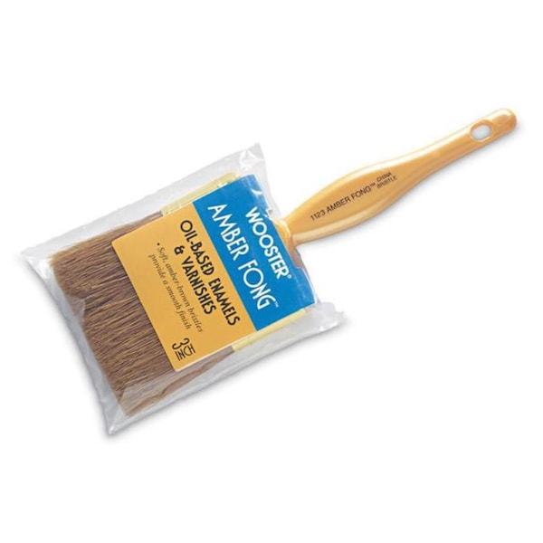 Wooster 1123 2 in. Amber Fong Varnish Brush Brown China Bristle 71497137241 - main